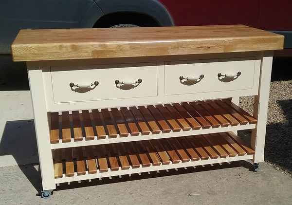 1500mm x 600mm Butcher's Block with Two Shelves 5 1500mm x 600mm Butcher's Block with Two Shelves - Image 5