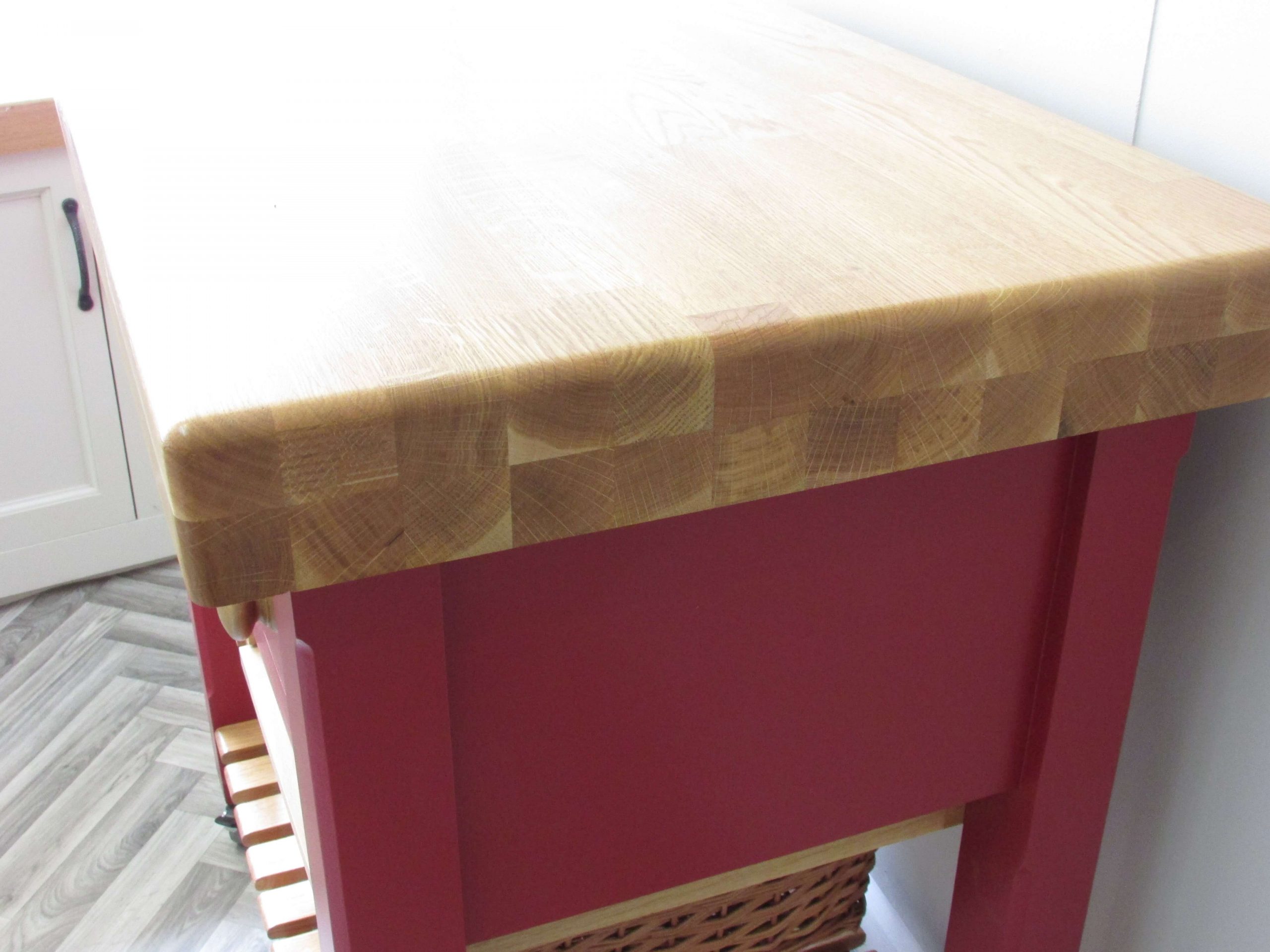 960mm x 600mm Butcher's Block with baskets on lockable wheels 5 960mm x 600mm Butcher's Block with baskets on lockable wheels - Image 5