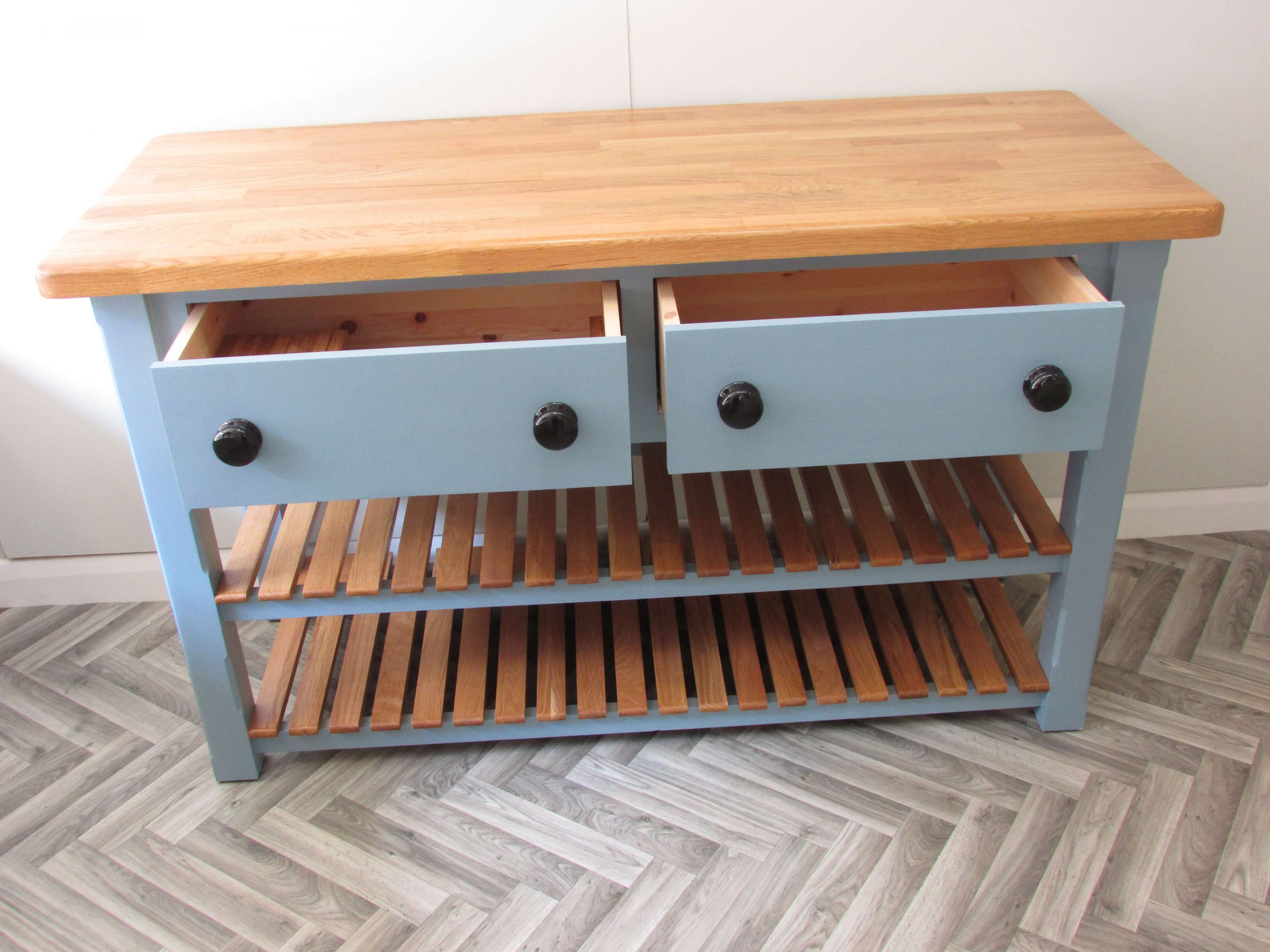 1500mm x 600mm Butcher's Block with Two Shelves 6 1500mm x 600mm Butcher's Block with Two Shelves - Image 6
